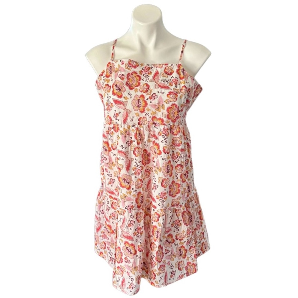 Ann Taylor Loft Outlet Floral Butterfly Print Sundress Size LP NWT
